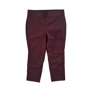 Old Navy Pixie Pant Size 18 Tall Plus Burgundy Maroon Stretch Skinny Ankle Pants